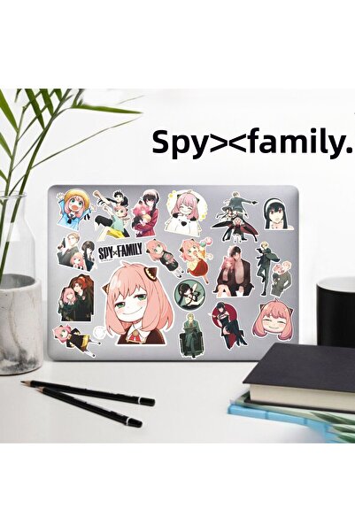 hediyenebak مجموعة ملصقات ذات طابع سباي إكس فاميلي |   ملصق للكمبيوتر المحمول والكمبيوتر الشخصي والتابلت والهاتف والدفتر ومجلة البوليت جورنال