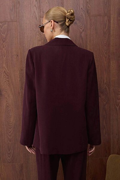 Trendyol Collection Спеціальна колекція Мурдум Смугастий підкладковий блейзер нормального крою, м'який/вишуканий TWOAW26BC00057