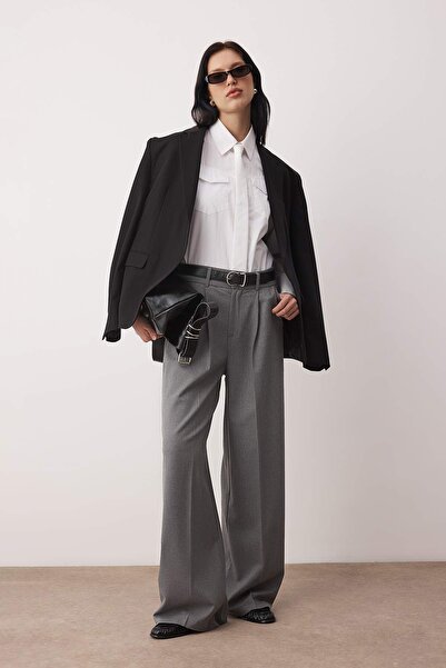 Trendyol Collection Gray Pants Twoaw26Pl00160