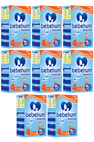 bebehum 4 Devam Sütü 800 Gr 12+ Ay 8 Adet