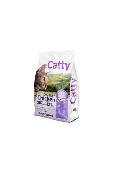 Catty Sterilised Tavuklu Kısırlaştırılmış Kedi Maması 1.5 Kg