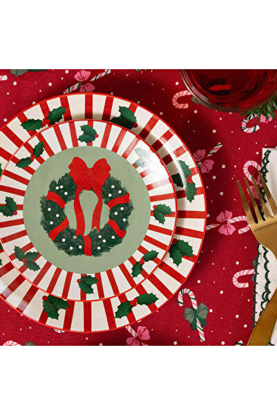 Flying Tiger Copenhagen Yılbaşı Çelengi Desenli Küçük Tabak