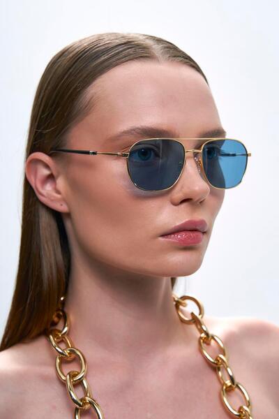 Bilge Karga Vance Gold Blue Sunglasses