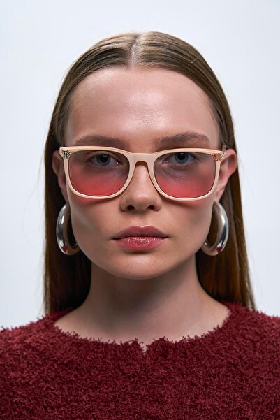 Bilge Karga Doyle Beige Green Pink Sunglasses