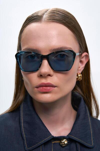 Bilge Karga Lilac Multicolor Blue Sunglasses