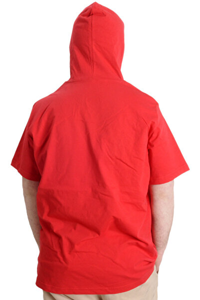 ModeXL Mode Xl Large Size Men's T-shirt Hooded Muhammad 23120 Red