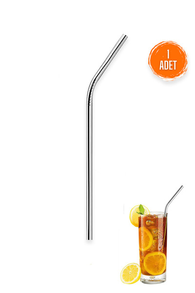 Beatitude Temizleme Fırçalı 1 Adet Uzun Pipet Smoothie Milkshake Kokteyl Sıcak Soğuk İçecekler İçin