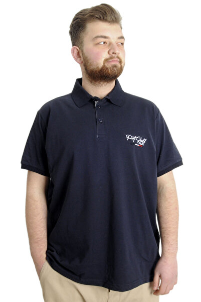 ModeXL Mode Xl Великий розмір Чоловіча футболка Polo Port Shield 23317 Синій