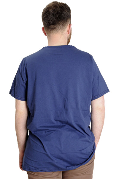 ModeXL Ανδρικό T-shirt Mode Xl Large Size Telepathic 23132 Indigo