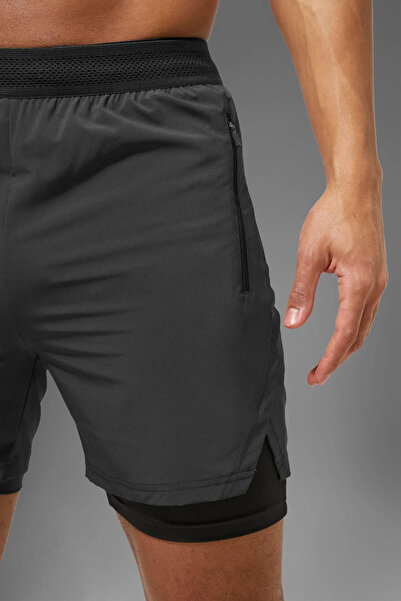 Man Of Man Συσκευασία 3 τεμαχίων Unisex Σορτς με επένδυση για γυμναστήριο και φυσική αντοχή Σορτς για εξωτερικούς χώρους Fitness