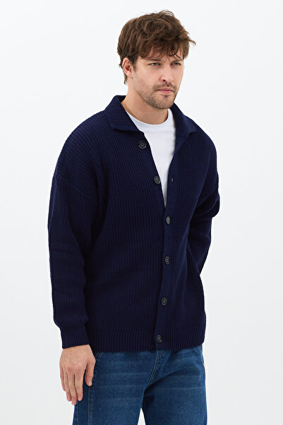 Tarz Cool Button Detailed Regular Fit Cardigan