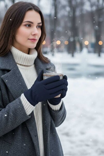 Aware Time Dokunmatik İçi Peluş Kadın Eldiven