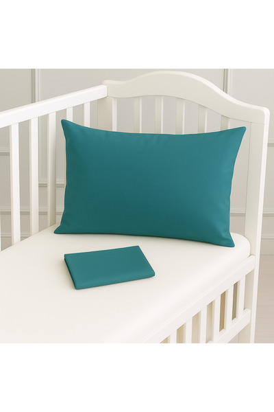 Çeyiz Bahçesi Βρεφική Μαξιλαροθήκη Petrol Green - 35&45