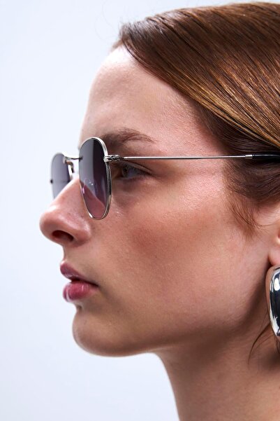 Bilge Karga Vilda Silver Black Gradient Sunglasses