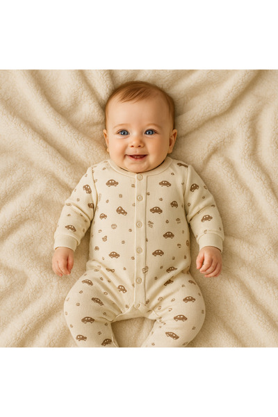 Luqqa Mini Hes 3-6 Ay Erkek Bebek Tulum