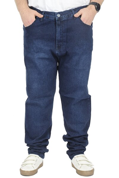 ModeXL Mode Xl Large Size Jeans Classic 5 Pocket Lopez Blue 22926 Navy Blue