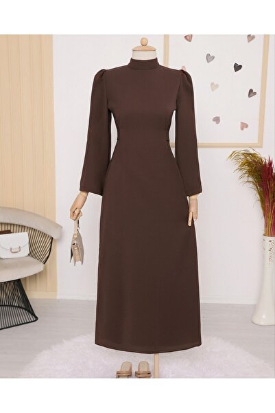 Modamorfo Judges gallér derék kötő ruha - barna