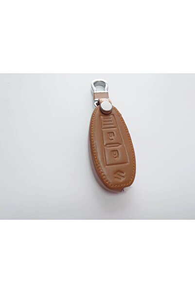 VTH Brown -leather key case for Suzuki Swift/Sport/SX4/S-Cross/Grand Vitara/Ignis/Kizashi/Baleno