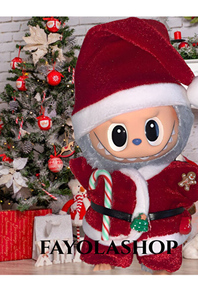 OEM Labubu Moș Crăciun – Magia Sărbătorilor în Miniatură - jucarie de plus