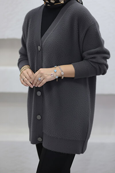 My City 41010 - Stylish Comfortable Buttoned Soft Women's Knitwear Long Cardigan