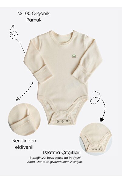 kitikate Organic Long Sleeve Basic Body - Baby