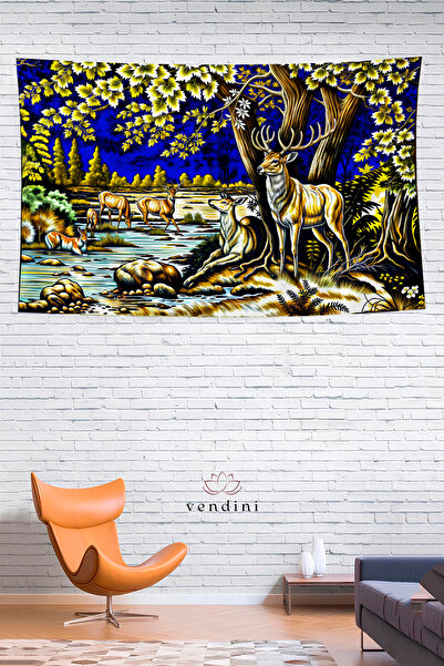 Vendini Vintage Series Deer Wall Tapestry Wall Covering Wall Tapestry