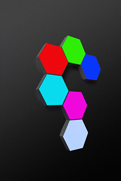 Bood Multicolor RGB Hexagon Altıgen Led Işık