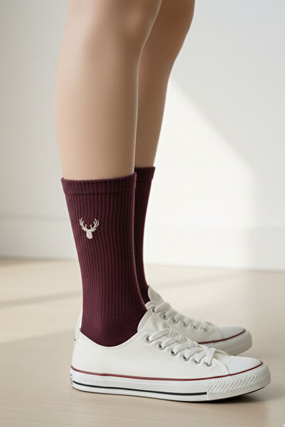 AYDK Deer Embroidered Colorful Summer Winter Cotton Unisex Socket Socks