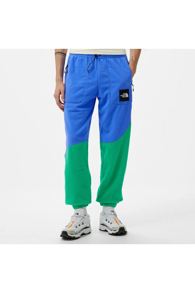 THE NORTH FACE M Tnf X Yinka Ilori Fleece Pant Nf0A89Gg0Ig1 Solar Blue/Optic Emerald