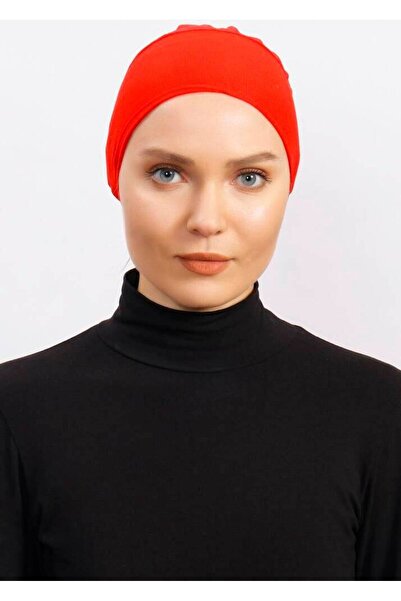 Ecardin غطاء رأس للتنفس - قماش تول في الخلف غطاء رأس كليما فيت - طراز 227 أحمر