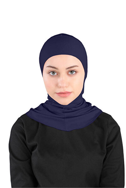 Ecardin Büyük Hijab Bone - Pratik Boyunluklu Likralı Tesettür Hazır Sporcu Hi...