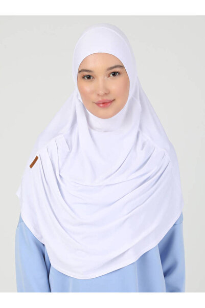 Ecardin شال تربان مريح للحجاب - طراز 406 أبيض