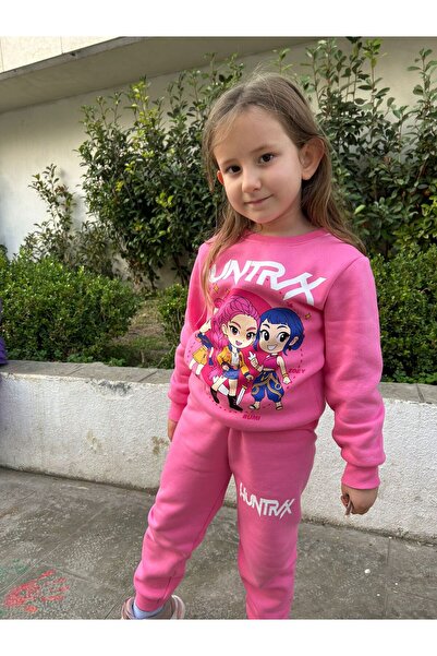 Aselin Kids Παιδικό σετ αθλητικών κοστουμιών K-Pop Demon Hunters Hunterix Zoey Rumi Mira με τύπωμα για κορίτσια