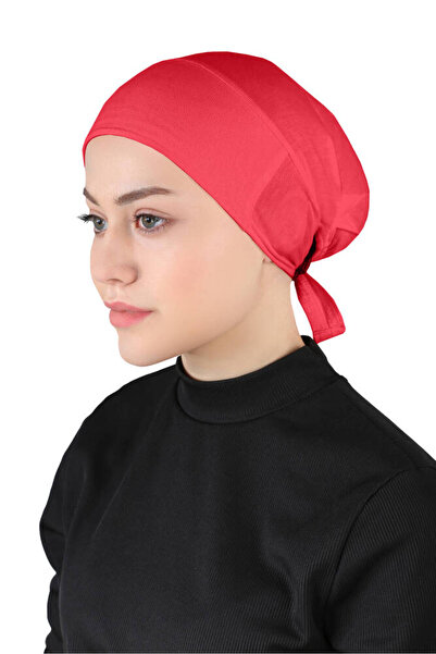 Ecardin Non-Slip Hijab Bonnet Silicone Non-Slip Bonnet - St260 Red