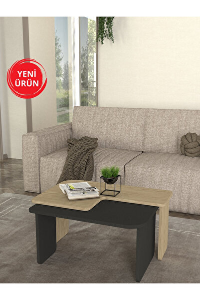 Dekorister Lava Orta Sehpa Rota - Antrasit