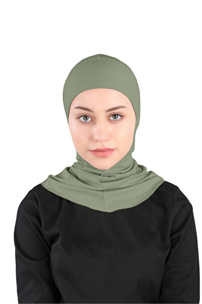 Ecardin Büyük Hijab Bone - Pratik Boyunluklu Likralı Tesettür Hazır Sporcu Hi...