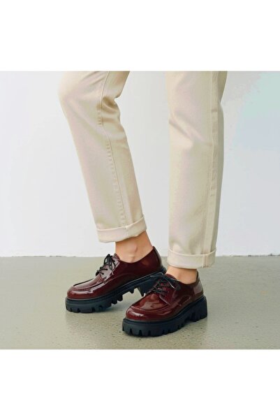 v.s.h velvet Дамски ежедневни удобни обувки с връзки от лачена кожа