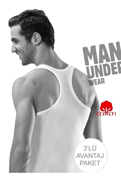 ByDon Sportiv pentru bărbați - Tricou Rib Rambo, pachet Advantage de 3 piese