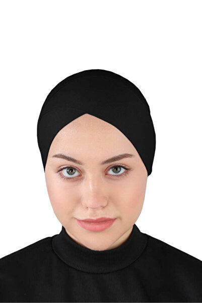 Ecardin Çapraz Tesettür Bone Pratik Çapraz Bone - St 264 Siyah