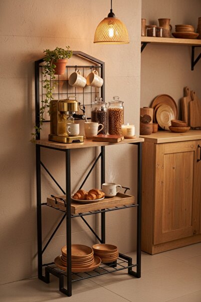 EVLE Kahve Köşesi ve Raf Ünitesi, Mutfak Bangosu, Çok Amaçlı Mutfak Rafı