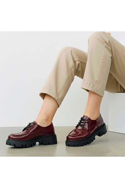 v.s.h velvet Дамски ежедневни удобни обувки с връзки от лачена кожа