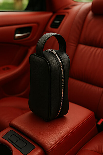 Nova Premium Black Leather Men's Handbag