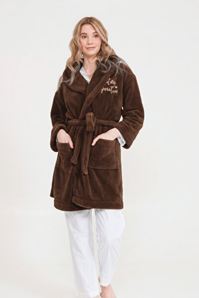 Miespiga Welsoft Hooded Plush Women's Dressing Gown