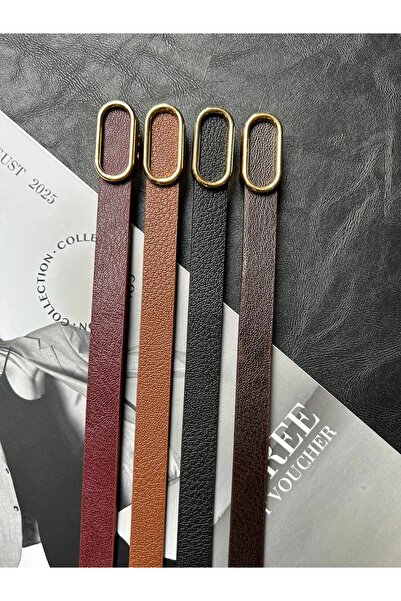 LİA KEMER حزام خصر نسائي بإبزيم ذهبي مكون من 4 قطع وحزام فستان وحزام بنطلون