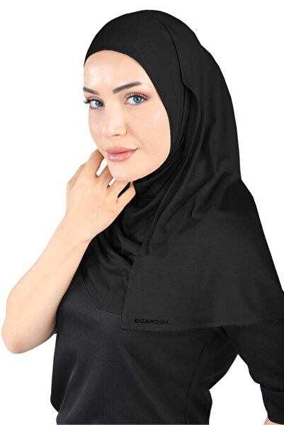 Ecardin Turban confortabil din viscoza material elastic șal - St 200 Negru