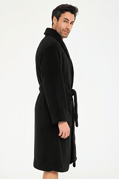 Miespiga Men's Welsoft Shawl Collar Fleece Dressing Gown