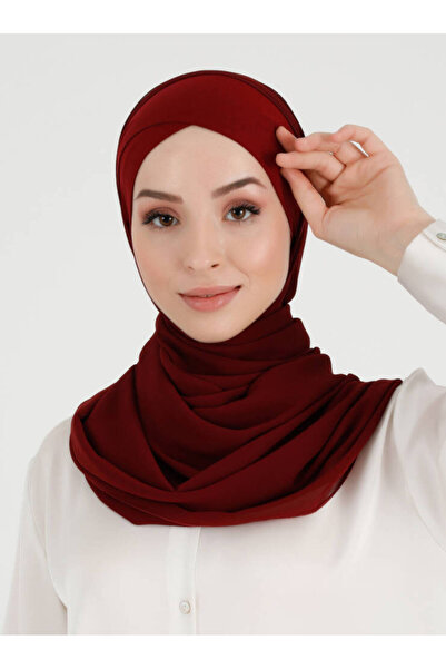 Ecardin Σταυρός σάλι από ύφασμα σιφόν Boneli - St 392 Βουργουνδία