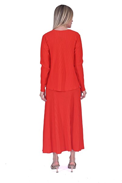 Invee Application Knitwear Tunic Orange