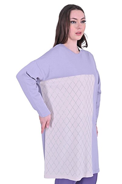 Invee Baklava Stone Knitwear Tunic Lila
