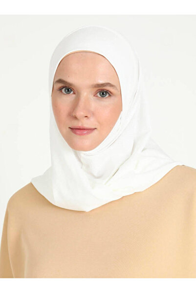 Ecardin حجاب من قماش مسامي من نوع شينيلي - طراز 027 كريمي